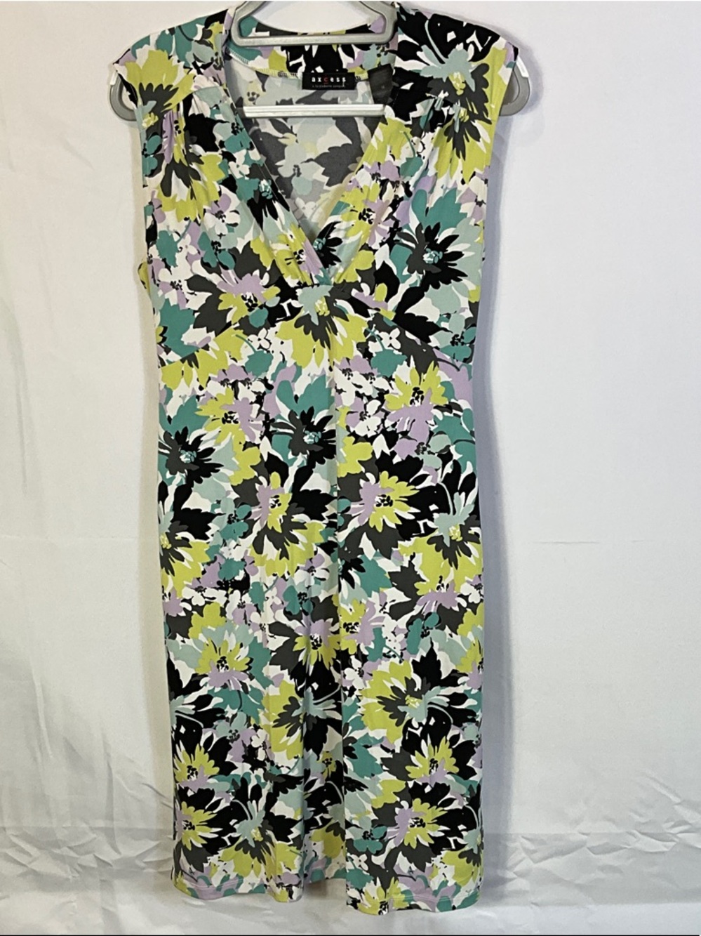 Liz Claiborne Axcess Medium Floral Sleeveless Midi Dress